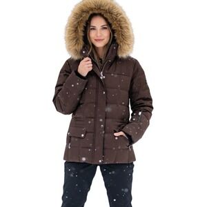 BOGNER Brown Goan Thylmann Down Quilted Puffer Ski Snowboard Jacket 10